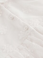 Ivory White Christening Baby Bloomer Romper (0mths-2yrs) - Image 6 of 6