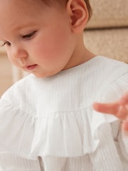 White Baby Bloomer Romper (0mths-3yrs) - Image 4 of 7