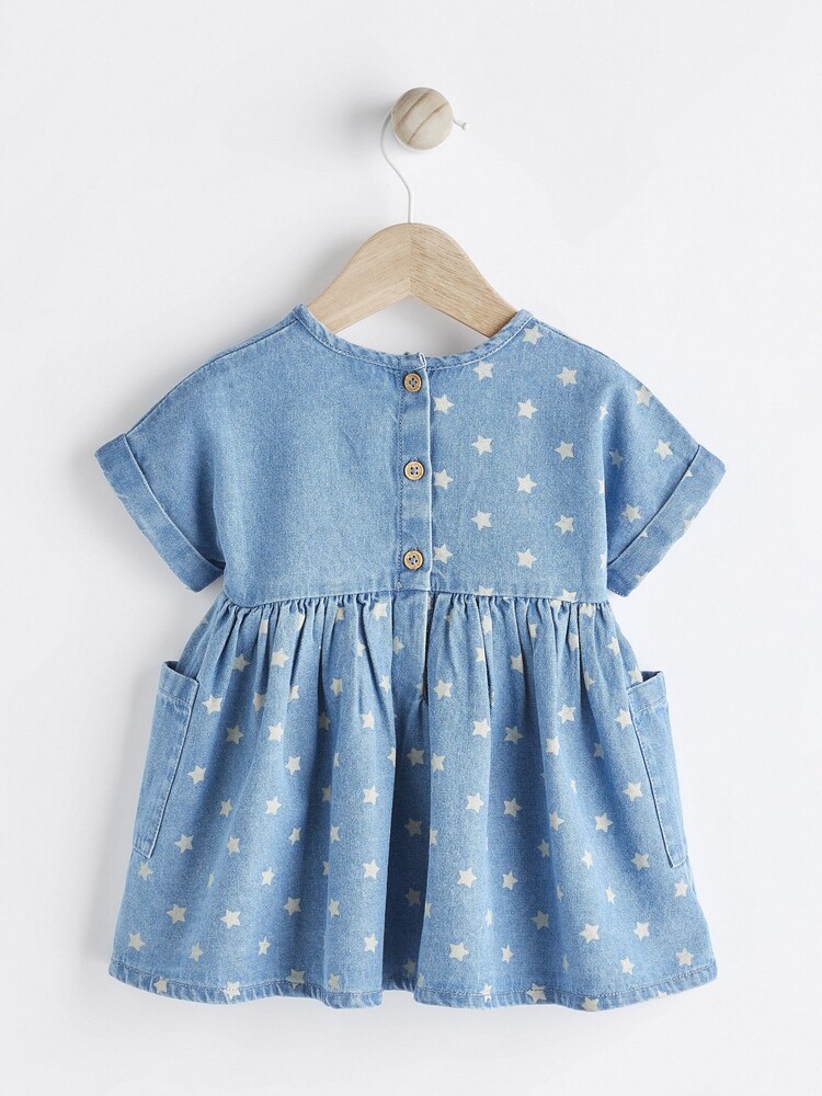 Blue Star Denim Baby Dress (0mths-2yrs) - Image 2 of 6