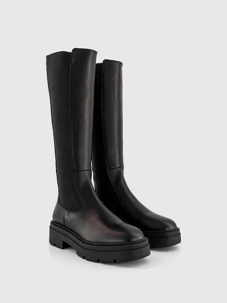 Office Black Knee High Kamilla Chelsea Boots - Image 2 of 3
