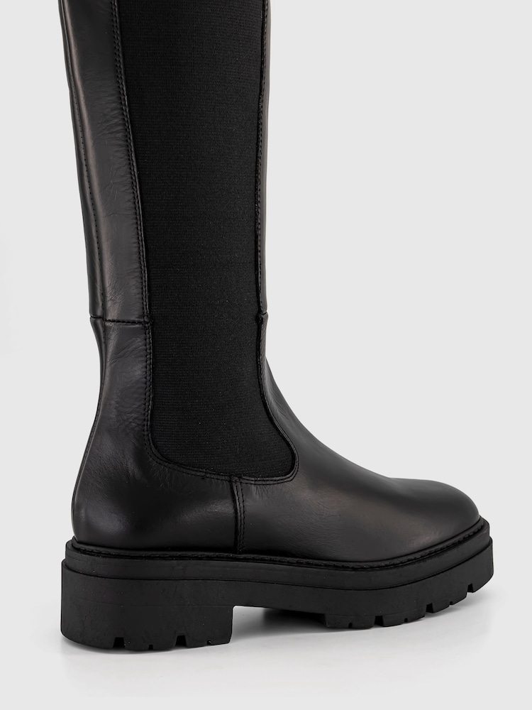 Office Black Knee High Kamilla Chelsea Boots - Image 3 of 3