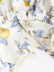 Blue/Yellow Print Baby Jersey Dress 2 Pack (0mths-3yrs) - Image 6 of 9