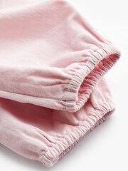 Pink 2 Piece Embroidered Baby Dress and Tights Set (0mths-2yrs) - Image 6 of 8