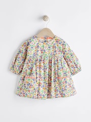 Red/Purple Bright Ditsy Baby Woven Dress (0mths-2yrs) - Image 1 of 7