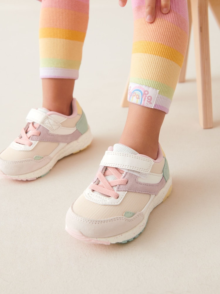 Mehrfarbig/Pastell - Robuste Sneaker mit elastischen Schnürsenkeln - Bild 1 von 7 Mehrfarbig/Pastell - Robuste Sneaker mit elastischen Schnürsenkeln - Bild 1 von 7
