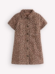 Boden Brown Denim Shirt Dress - Image 1 of 3