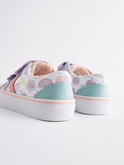 Multi Pastel Touch Fasten Strap Printed Trainers - Image 5 of 5