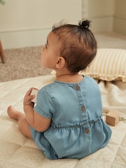 Denim Blue Baby Bloomer Romper (0mths-3yrs) - Image 2 of 4