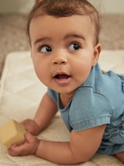 Denim Blue Baby Bloomer Romper (0mths-3yrs) - Image 3 of 4