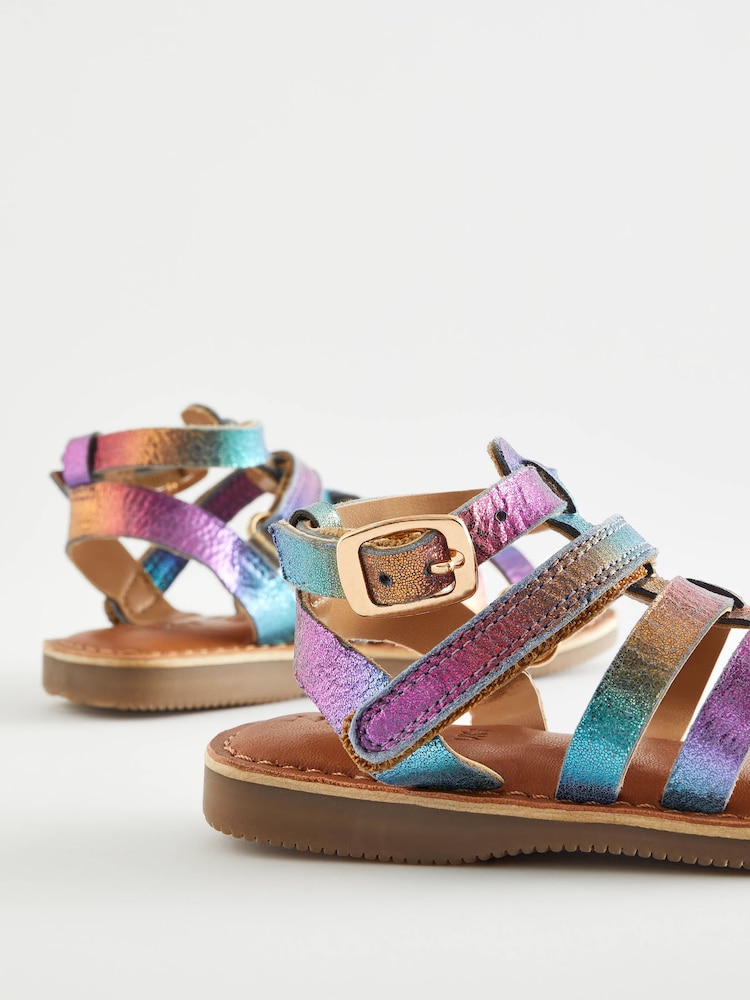 Rainbow Leather Gladiator Sandals - Image 6 of 6