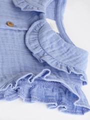 Blue Woven Baby Shirt and Knickers Set (0mths-3yrs) - Image 6 of 8