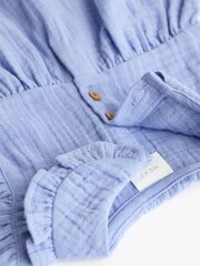 Blue Woven Baby Shirt and Knickers Set (0mths-3yrs) - Image 7 of 8