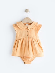 Yellow Woven Baby Shirt and Knickers Set (0mths-3yrs) - Image 1 of 12