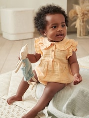 Yellow Woven Baby Shirt and Knickers Set (0mths-3yrs) - Image 2 of 12