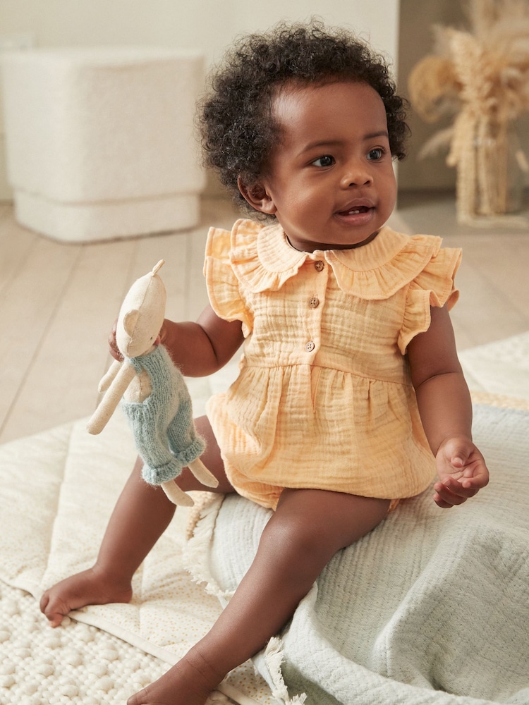 Yellow Woven Baby Shirt and Knickers Set (0mths-3yrs) - Image 2 of 12