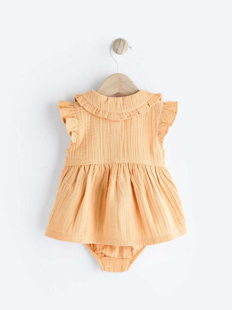 Yellow Woven Baby Shirt and Knickers Set (0mths-3yrs) - Image 6 of 12