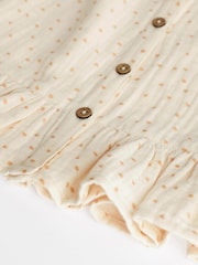 Beige 2 Piece Baby Short Sleeve Peplum Top & Shorts Set (0mths-3yrs) - Image 15 of 15
