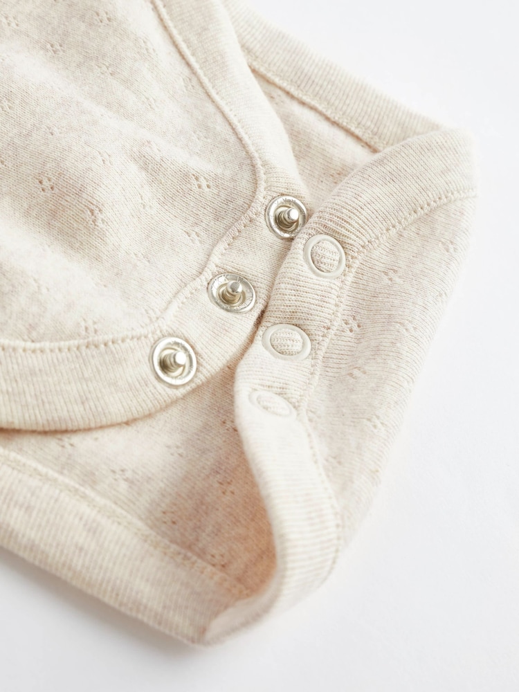 Tan Brown/Cream Leopard Print 100% Cotton Bodysuit & Baby Dungarees Set (0mths-3yrs) - Image 11 of 11