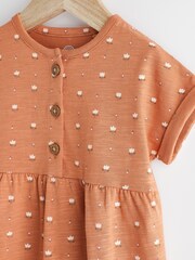 Rostbraun geblümt - Baby Kurzärmeliger Overall mit weitem Bein (0 Monate bis 3 Jahre) - Bild 3 von 7