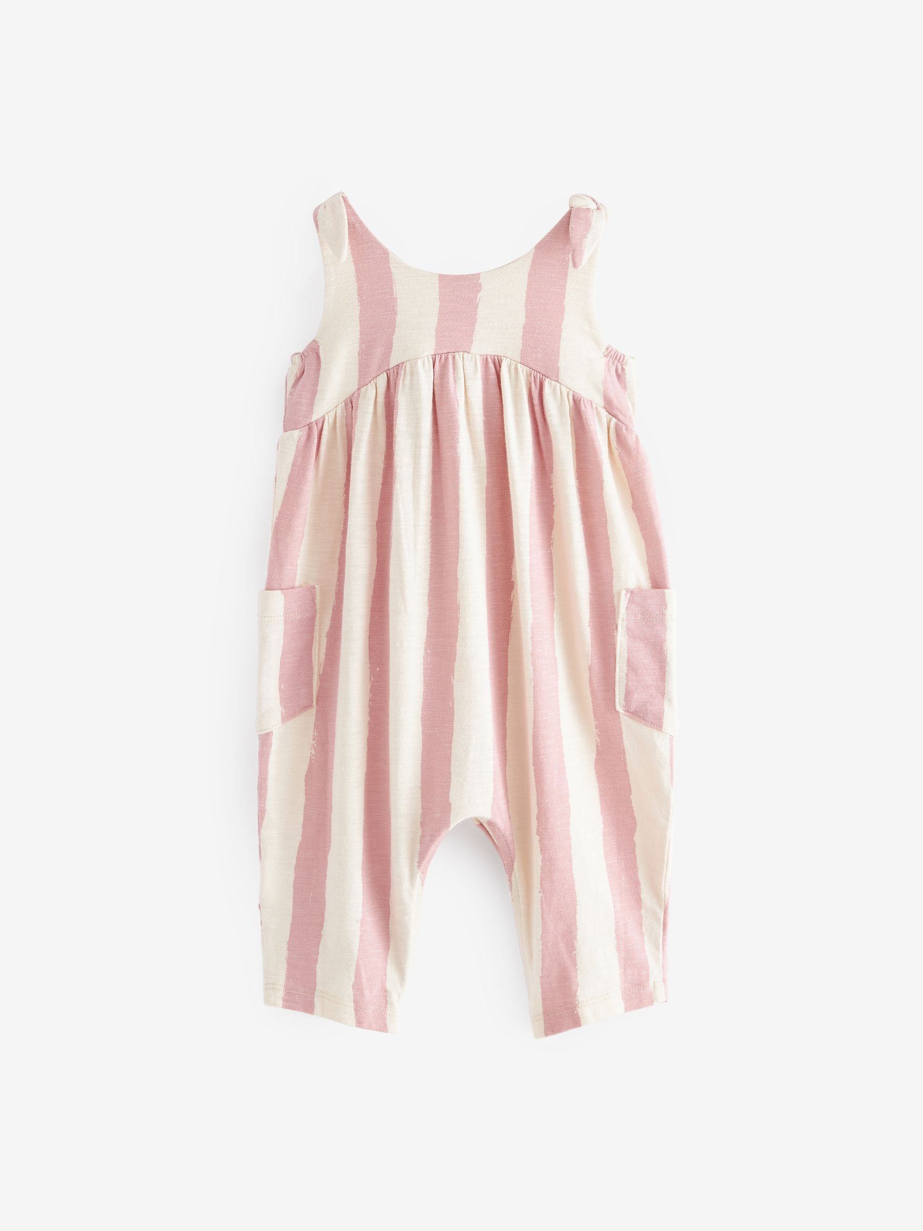 Buy Pink White Stripe Baby Romper 0mths 3yrs from Next Luxembourg