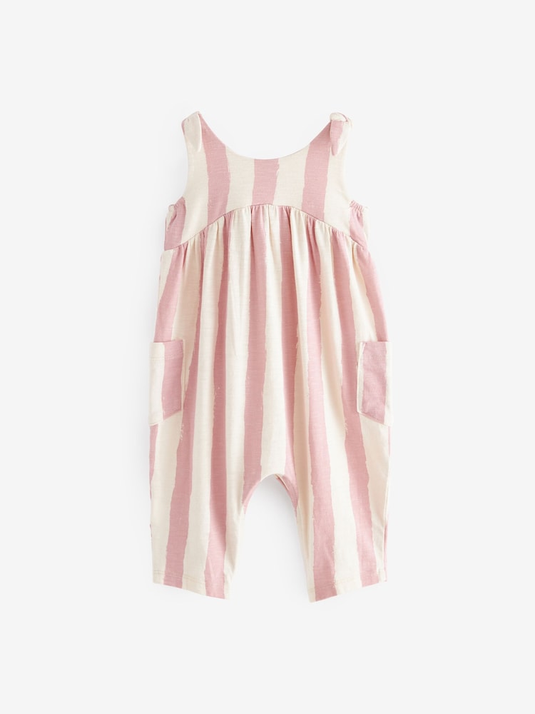 Pink/White Stripe Baby Romper (0mths-3yrs) - Image 2 of 5