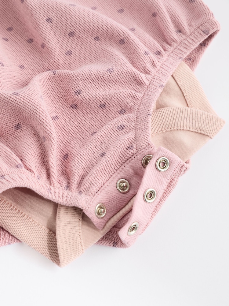 Pink Spot Baby Bloomer Romper & Short Sleeve Bodysuit Set (0mths-2yrs) - Image 11 of 11