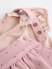 Pink Spot Baby Bloomer Romper & Short Sleeve Bodysuit Set (0mths-2yrs) - Image 9 of 11