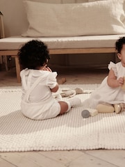 White Baby Party Frill Sleeve Dress (0mths-2yrs) - Image 3 of 5