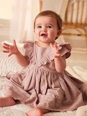 Mink Pink Baby Broderie Dress (0mths-2yrs) - Image 1 of 12