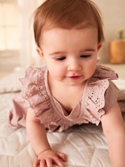 Mink Pink Baby Broderie Dress (0mths-2yrs) - Image 3 of 12