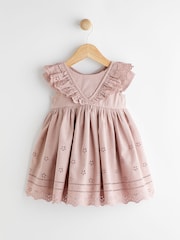 Mink Pink Baby Broderie Dress (0mths-2yrs) - Image 6 of 12