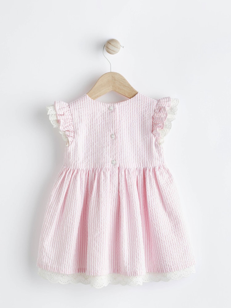 Pink Stripe Baby Dress (0mths-2yrs) - Image 2 of 6