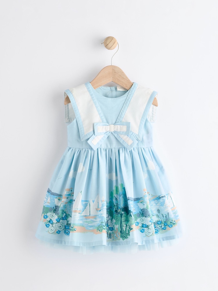 Blue Scene Baby Collared Dress (0mths-2yrs) - Image 1 of 6