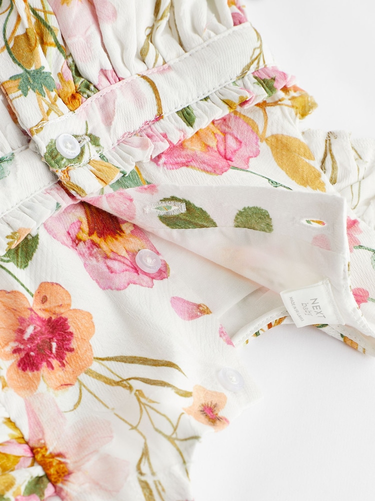 Pink/White Floral Baby Prom Dress (0mths-2yrs) - Image 9 of 9