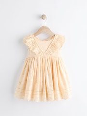 Yellow Baby Broderie Dress (0mths-2yrs) - Image 6 of 11