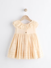 Yellow Baby Broderie Dress (0mths-2yrs) - Image 7 of 11