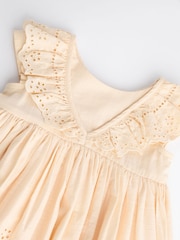 Yellow Baby Broderie Dress (0mths-2yrs) - Image 9 of 11