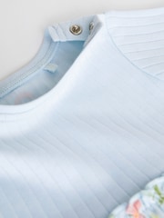 Pink & Blue Baby 100% Cotton Jersey Dress 2 Pack (0mths-2yrs) - Image 7 of 7
