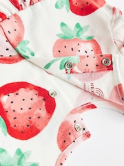 Roza/ lila s potiskom sadja - dojenček 100% Cotton Jersey obleka 2 komplet (0mths-2yrs) - Slika 7 iz 9