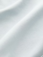 Light Blue Regular Fit Jersey Cotton Rich Overhead Hoodie - Image 8 of 8
