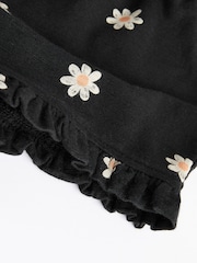 Monochrome Flower Baby Top and Shorts 2 Piece Set - Image 9 of 15
