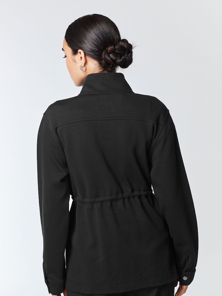 Noir - Veste utilitaire élégante à poche cargo - Image 3 of 6