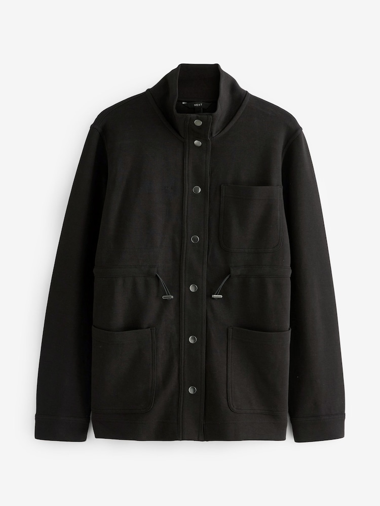 Noir - Veste utilitaire élégante à poche cargo - Image 5 of 6