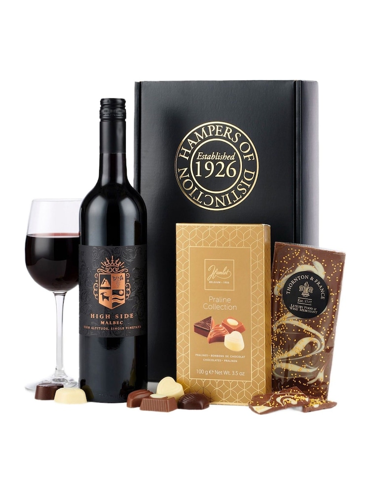 Spicers of Hythe Red Wine & Chocolates Gift Box - Image 1 of 1