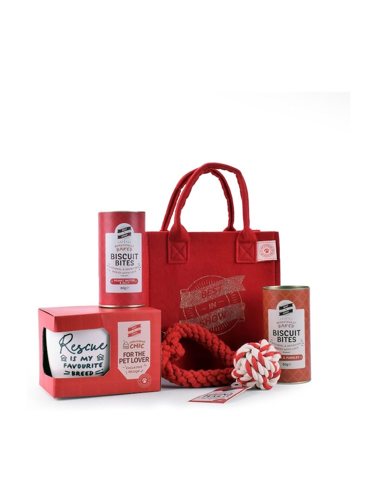 Spicers of Hythe "Rescue Is My Favourite Breed" Pet Food Gift Bag Hamper - Image 1 of 1