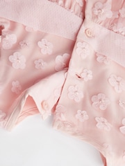 Pink 3D Flowers Baby Occasion Dress (0mths-2yrs) - Image 7 of 7