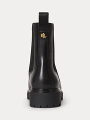 Lauren Ralph Lauren Black Allyson Leather Chelsea Boots - Image 2 of 4
