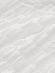 White Long Sleeve Twist Front Textured Top - Image 7 of 7