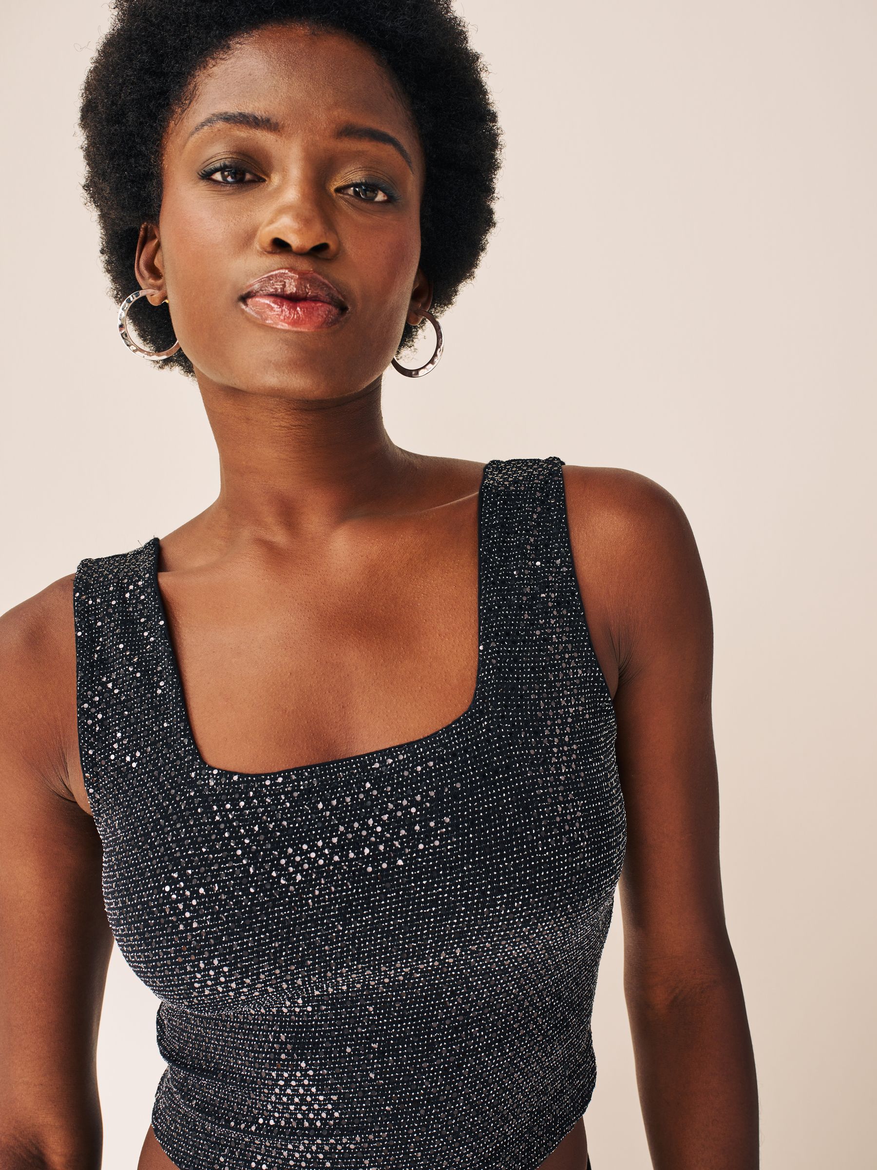 Sequin vest top outlet