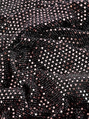 Rose Gold Sequin Mini Dress - Image 3 of 6
